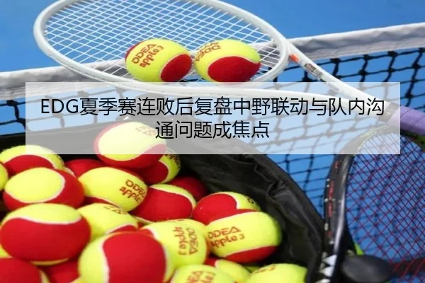 EDG夏季赛连败后复盘中野联动与队内沟通问题成焦点